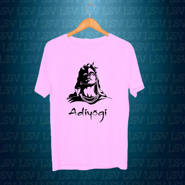 LSV Men Printed Typography Round Neck Polyester T-Shirt | Adiyogi